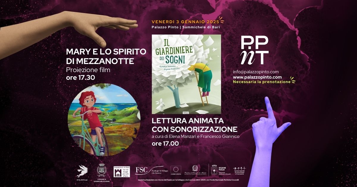Un pomeriggio da sogno: cinema, parole e musica a Palazzo Pinto